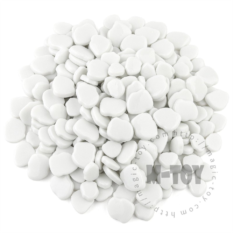 White Blossom Petals Glass Mosaic SMAG100