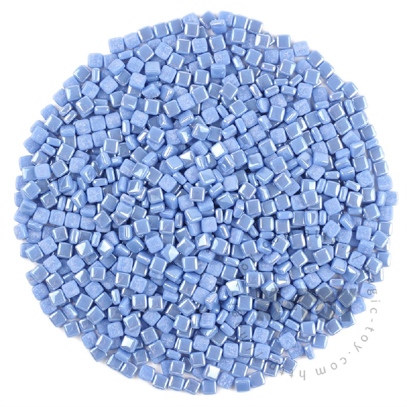 Luster Blue Mini Square Glass Mosaic 8SSL03