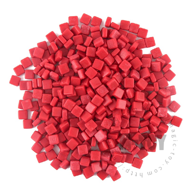 Red Mini Square Glass Mosaic 8SS16