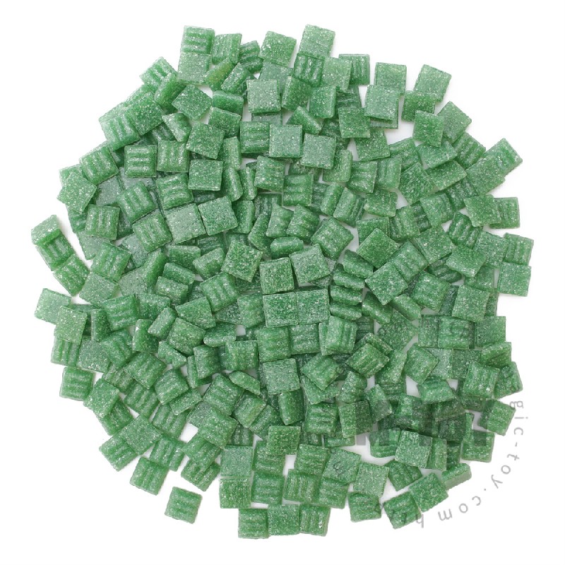 Green Square Vitreous Hot-melting Glass Mosaic 10ASM603