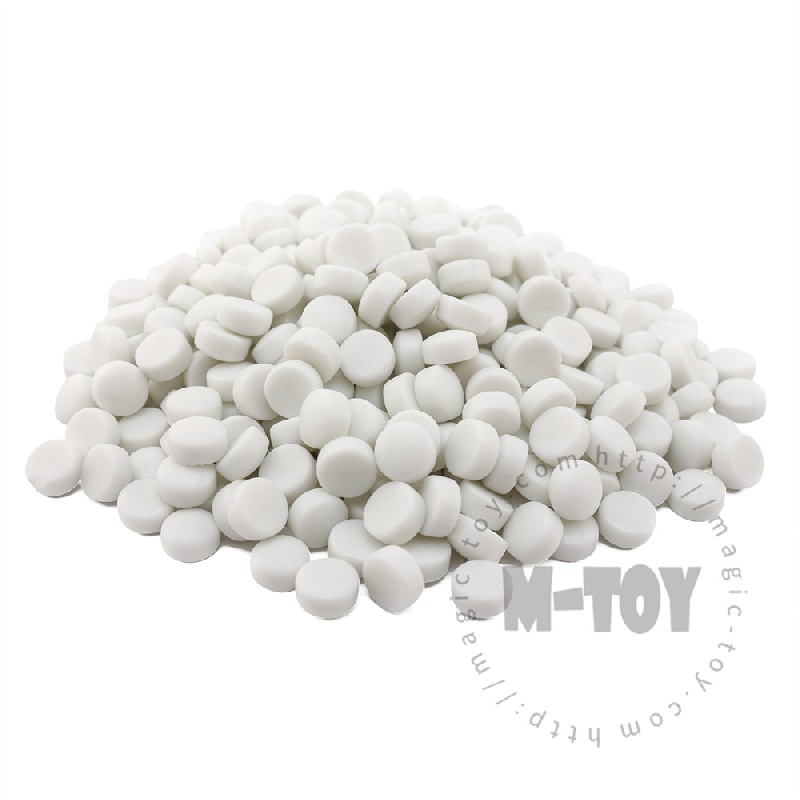 White Round Glass Mosaic SR100