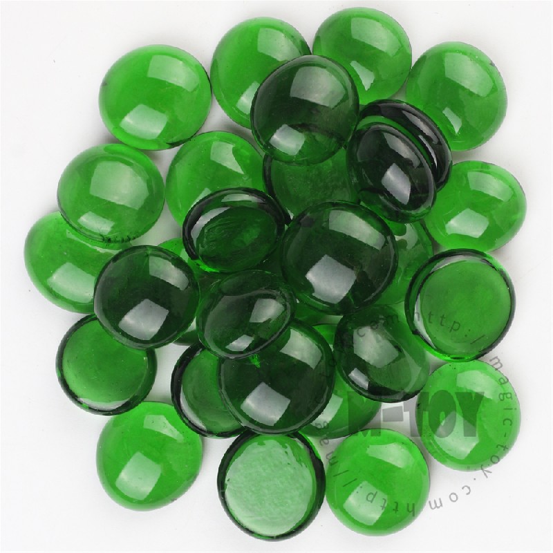 Green Transparent Glass Gems CD-R602