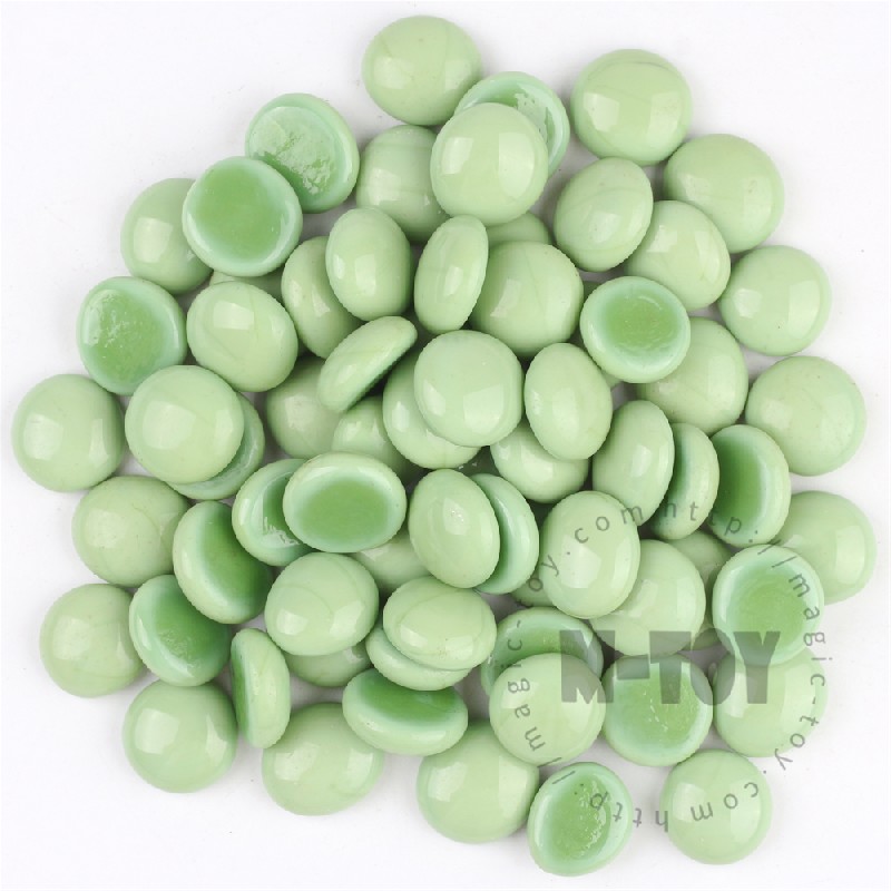 Green Porcelain Glass Gems CD-RO601