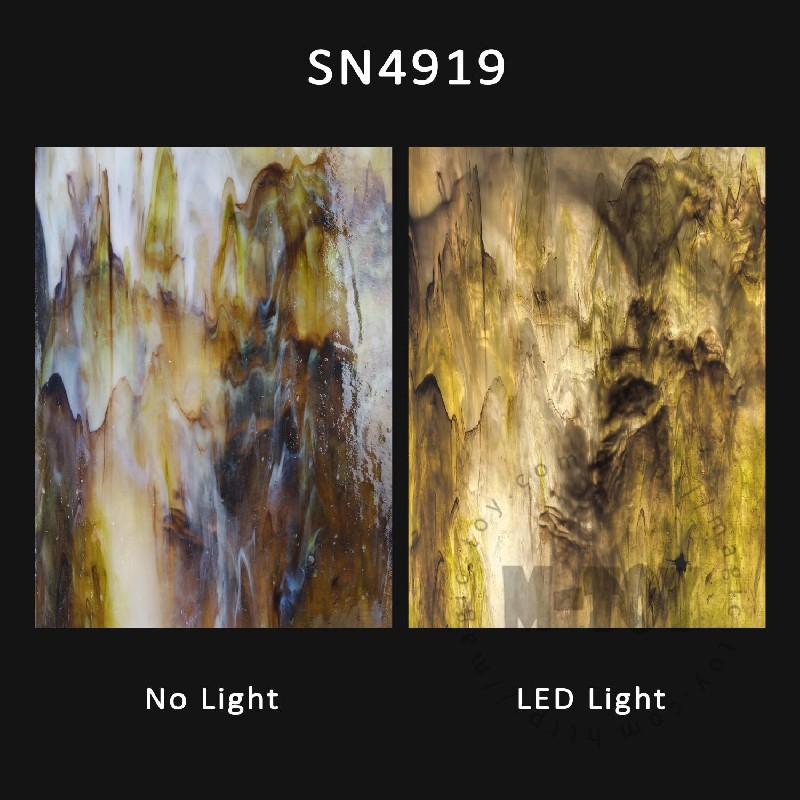 Coffee Stained Glass Sheet SP SN4919