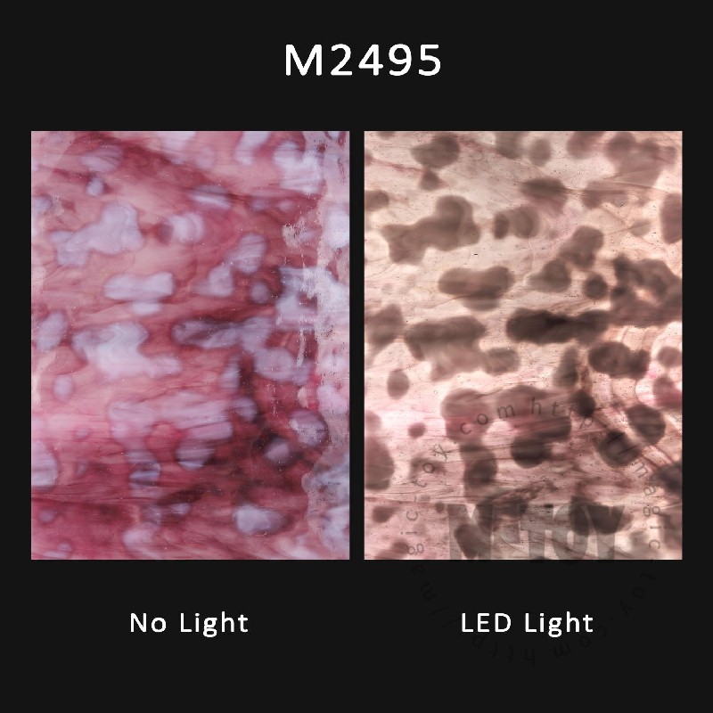 Purple Mottles Stained Glass Sheet M2495