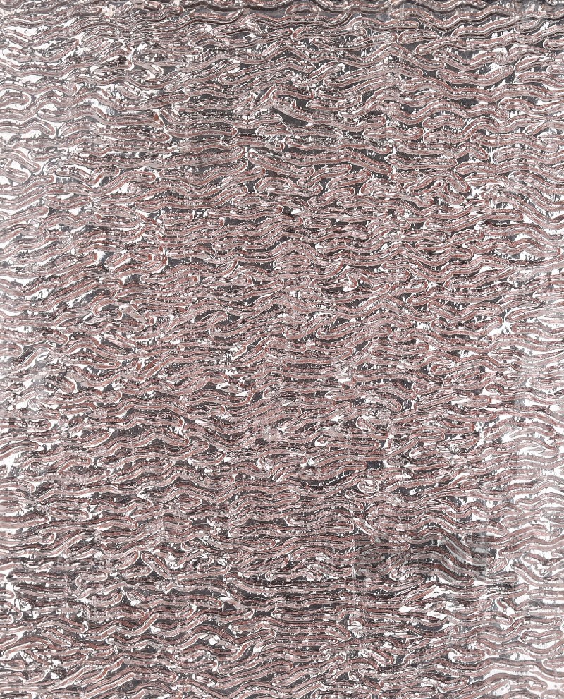 Ripple Mirror Stained Glass Sheet Pink 93-R-J