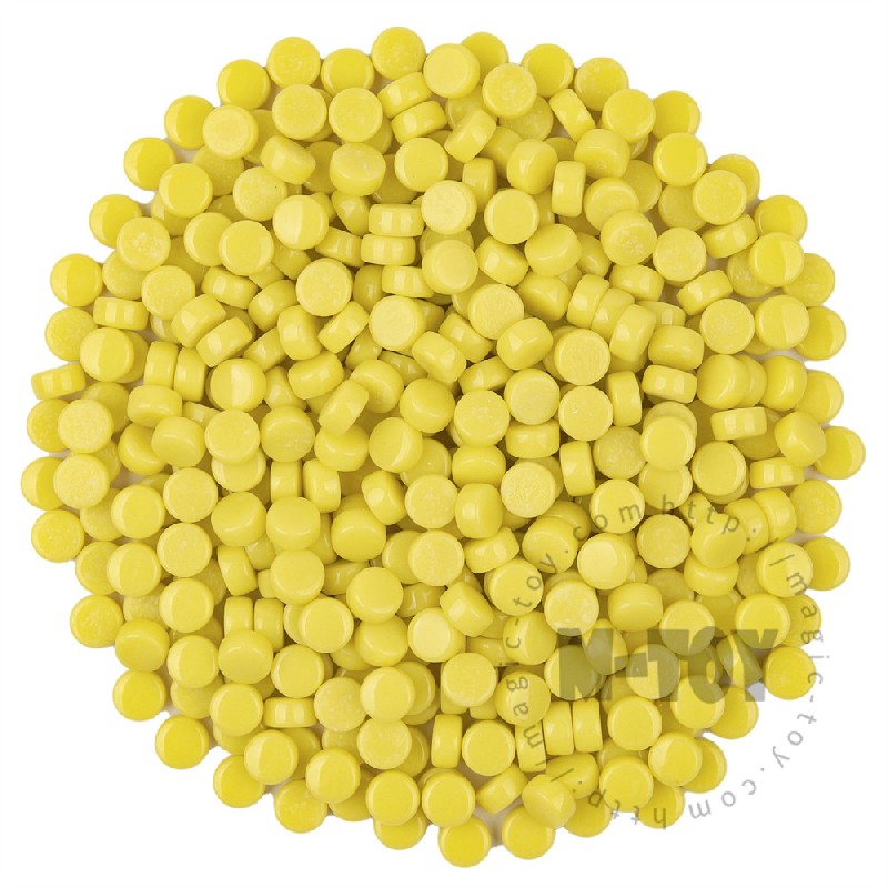 Yellow Mini Round Glass Mosaic 8SR50