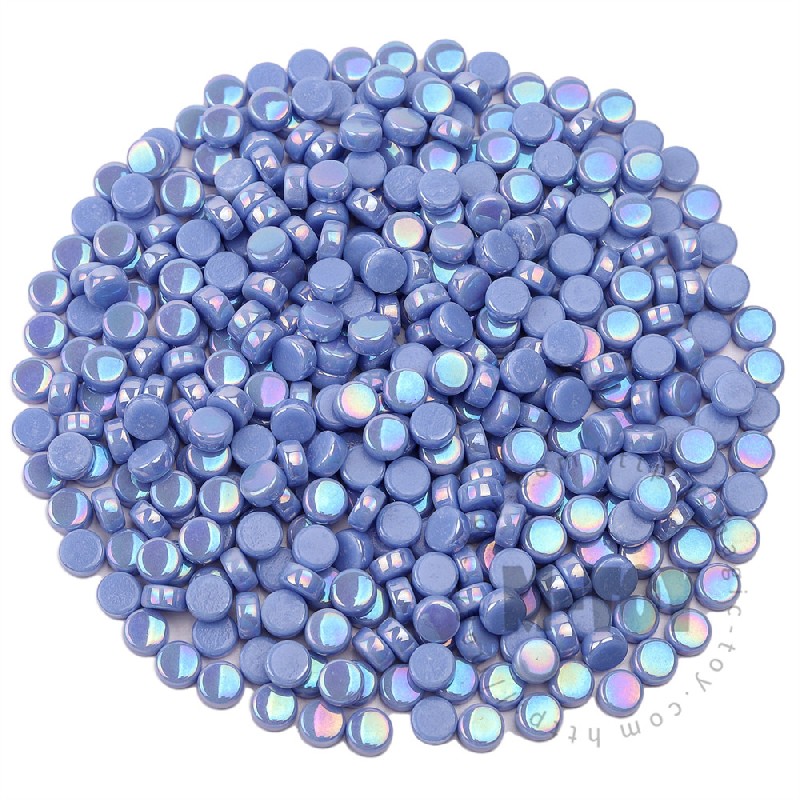 Blue Mini Round Glass Mosaic 8SRL03