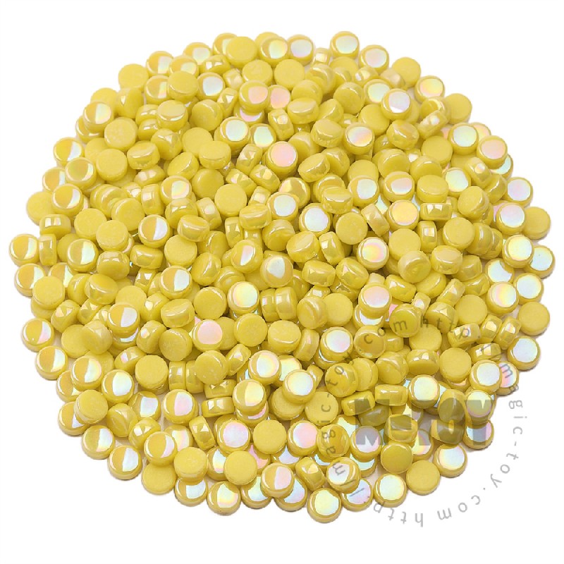 Yellow Mini Round Glass Mosaic 8SRL50