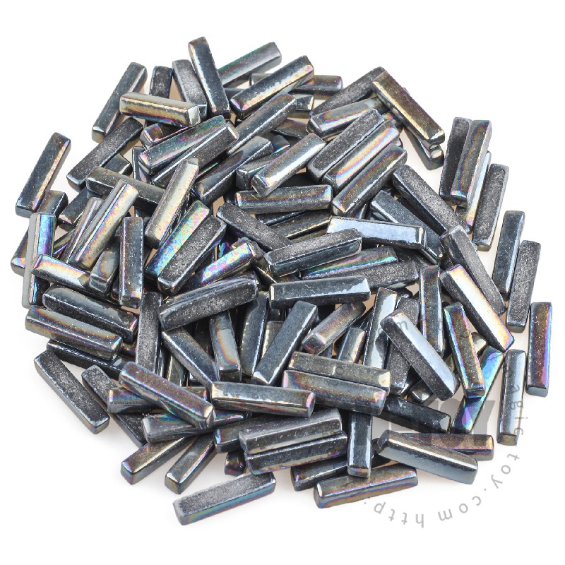 Iridescent Black Stick Glass Mosaic 525SBI56