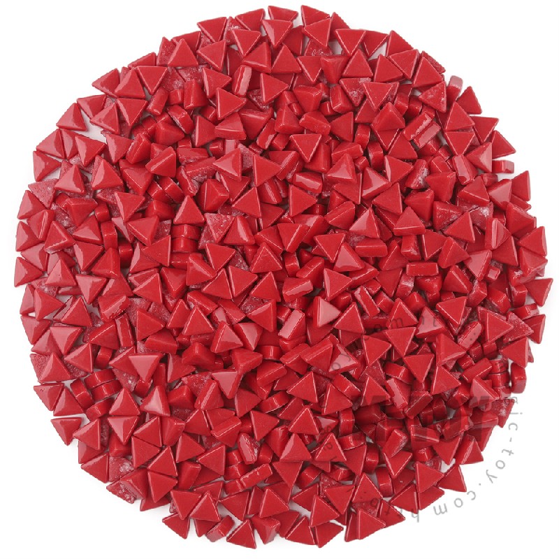 Red Mini Triangle Glass Mosaic 10SJG16