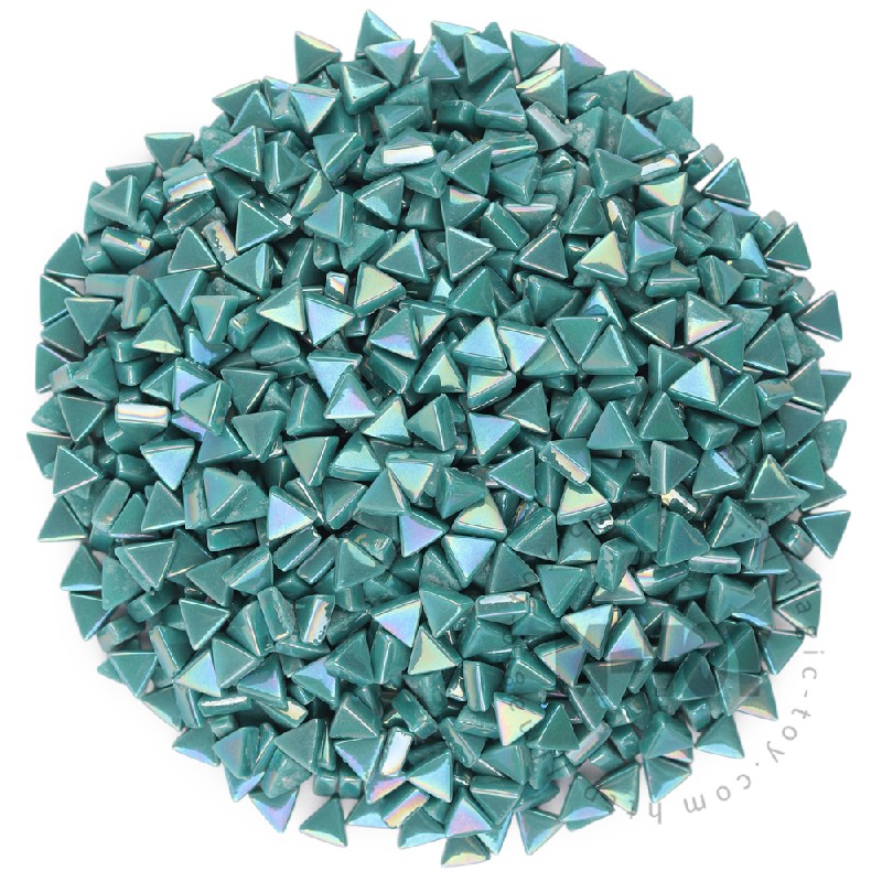 Turquoise Mini Triangle Glass Mosaic 10SJI54
