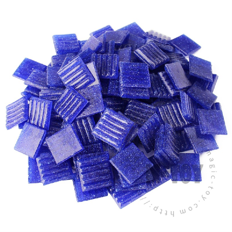 Cobalt Blue Square Vitreous Hot-melting Glass Mosaic 20ASM711