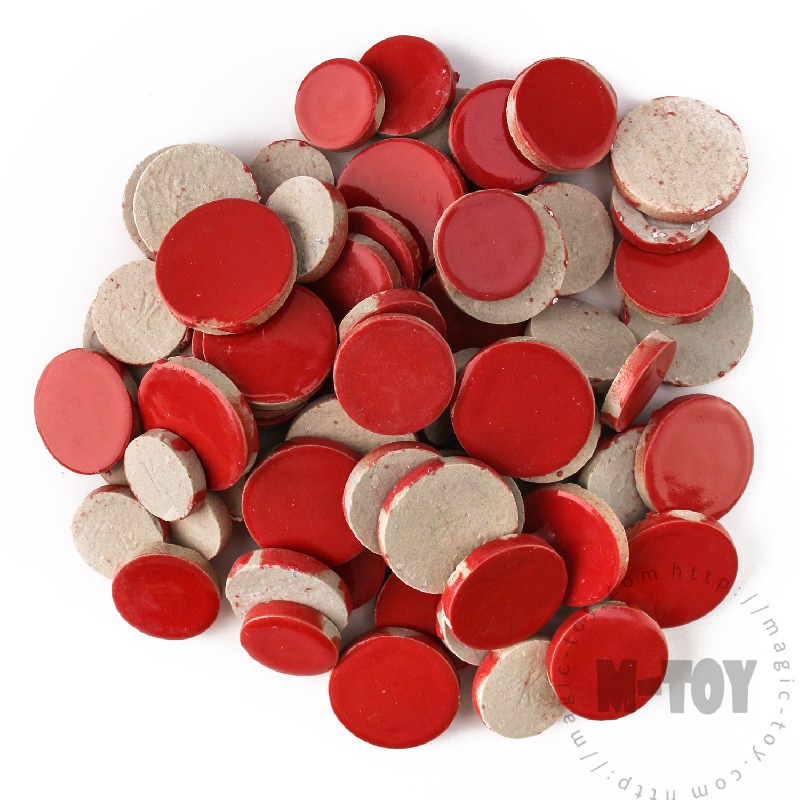 Red Round Shape Ceramic Mosaic CRG905