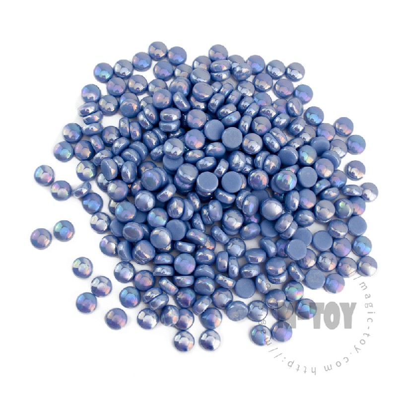 Blue Iridescent Round Glass Mosaic SRL03