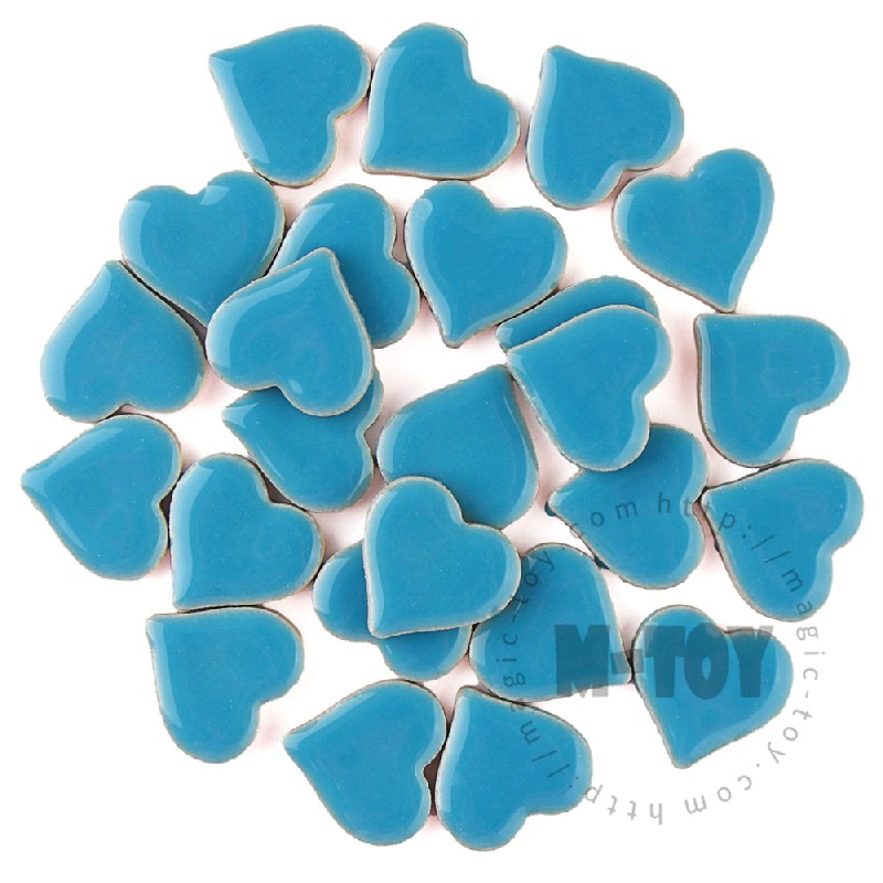 Blue Heart Shape Ceramic Mosaic CXG171