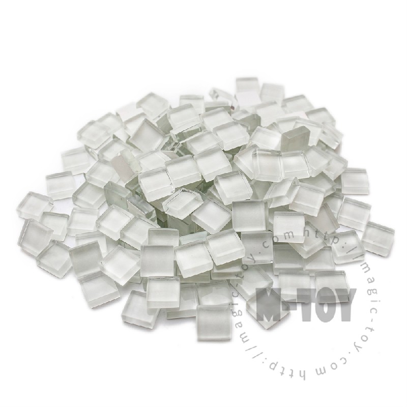 White Square Crystal Glass Mosaic 10-CC100