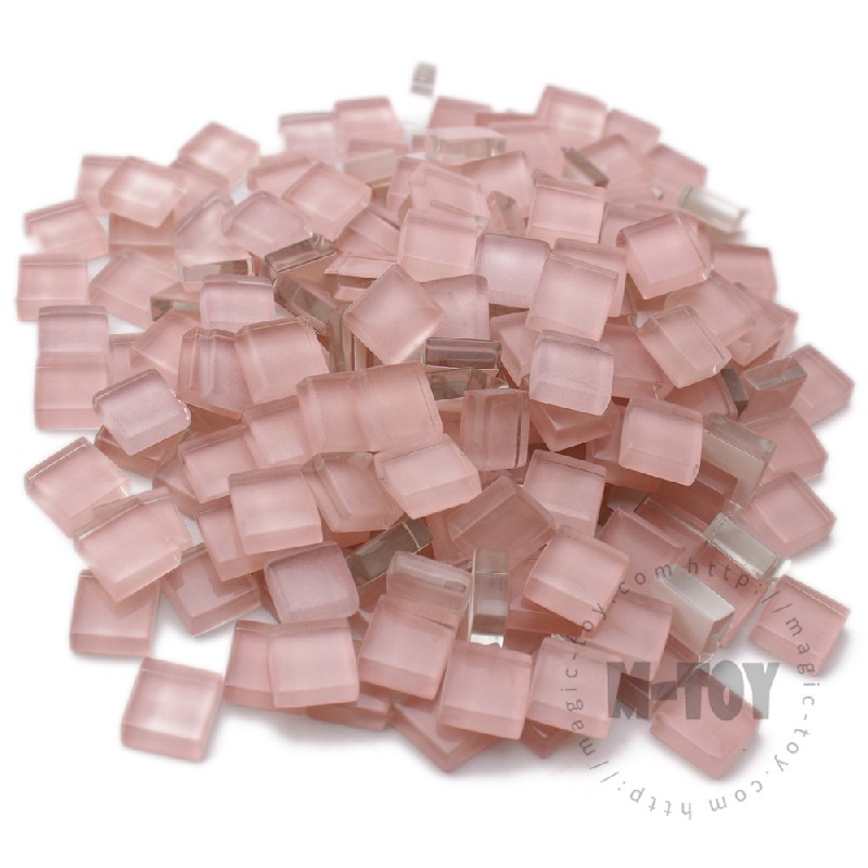 Pink Square Crystal Glass Mosaic 10-CC501