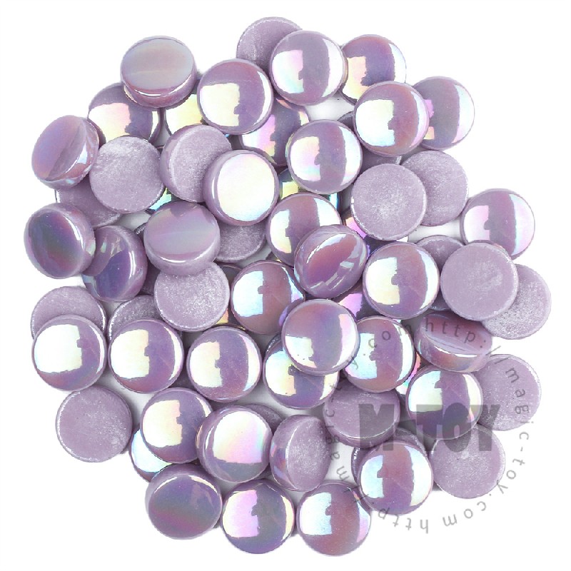 Purple Iridescent Round Glass Mosaic 20SRL62