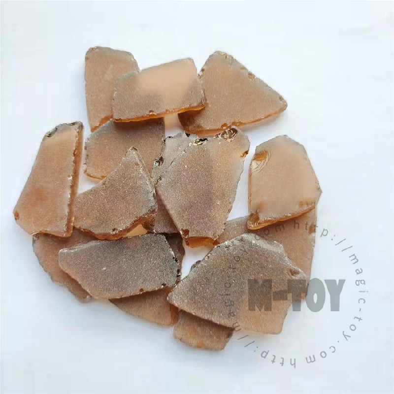 Light Brown Color Irregular Sea Glass CD-HR304-M