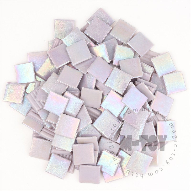 Purple Iridescent Square Hot-melting Glass Mosaic 20PSI501