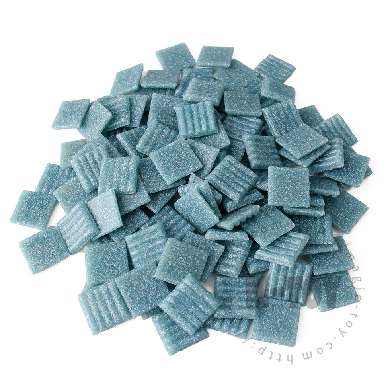 Blue Square Vitreous Hot-melting Glass Mosaic 20ASM713