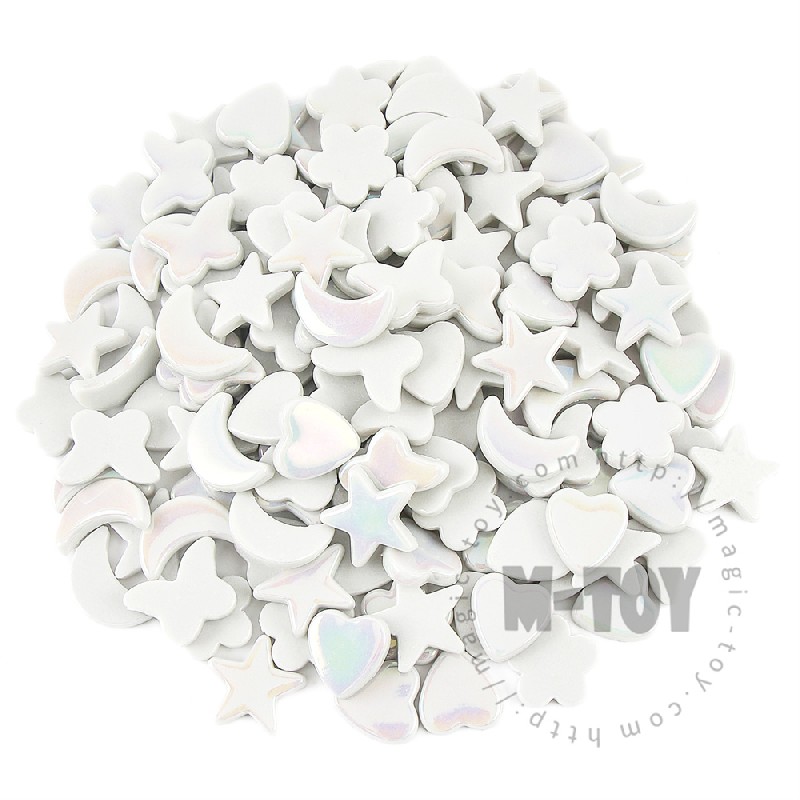 Iridescent White Charms Glass Mosaic MU-SSL100