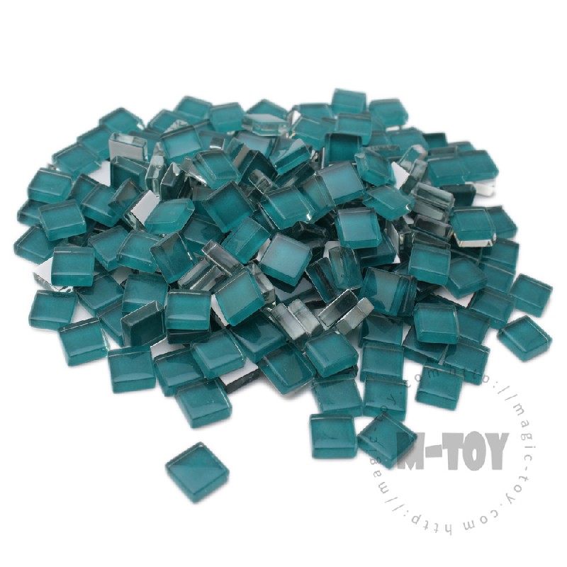 Green Square Crystal Glass Mosaic 10-CC625