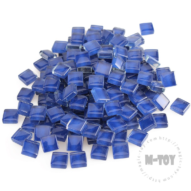 Blue Square Crystal Glass Mosaic 10-CC725