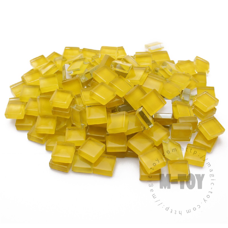 Yellow Square Crystal Glass Mosaic 10-CC935