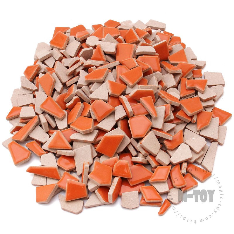 Orange Irregular Ceramic Mosaic IR-H6