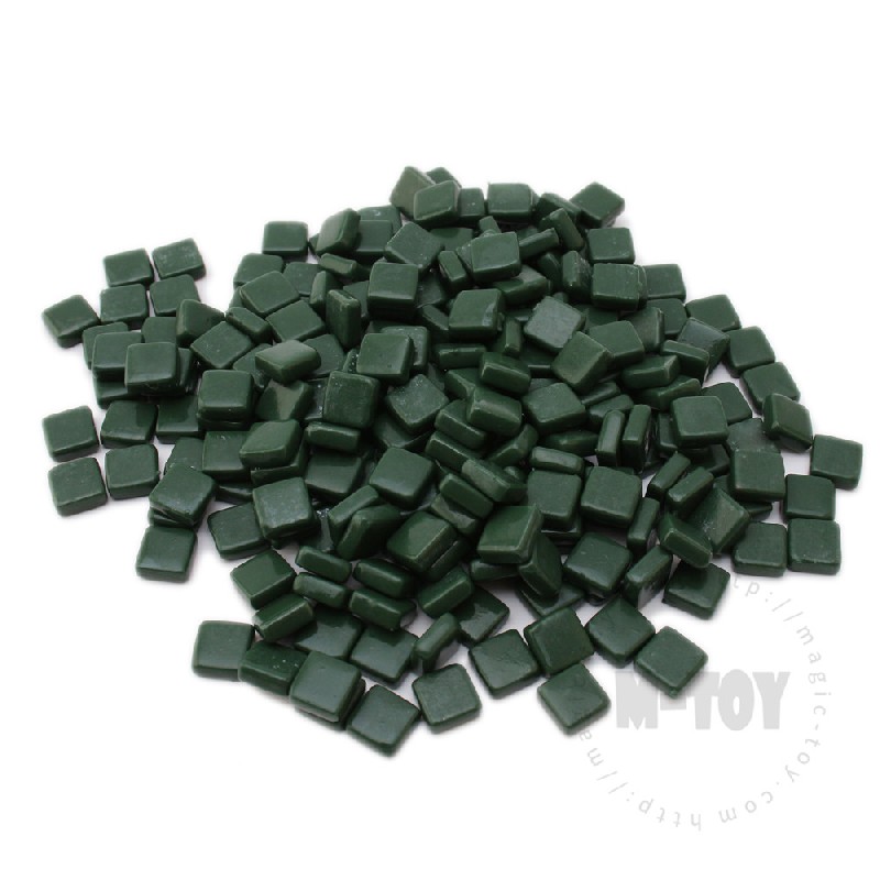 Dark Green Mini Square Glass Mosaic 10SS45