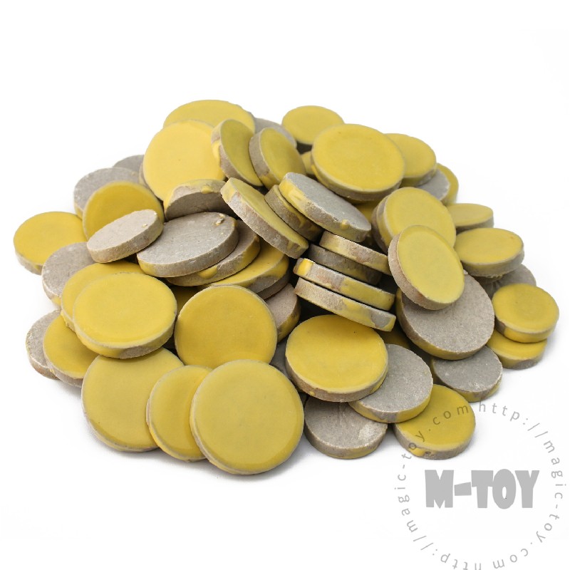 Yellow Round Shape Ceramic Mosaic CRG901