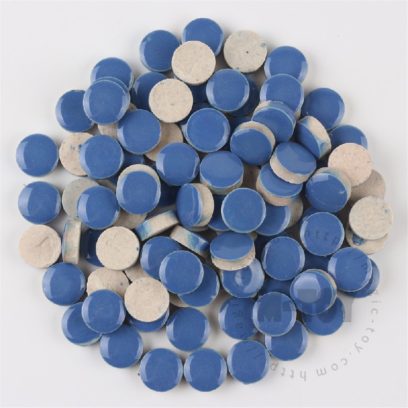 Blue Round Shape Ceramic Mosaic 15CRG704