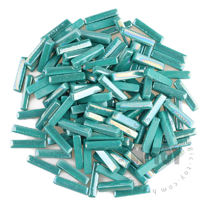 Iridescent Green Stick Glass Mosaic 525SBI54