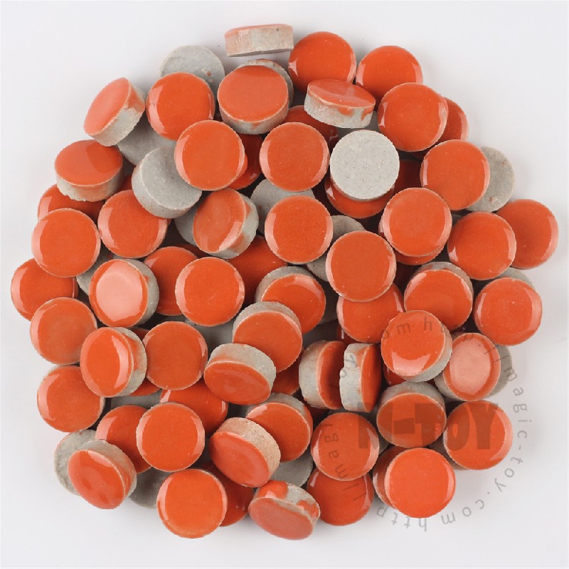 Orange Round Shape Ceramic Mosaic 15CRG908