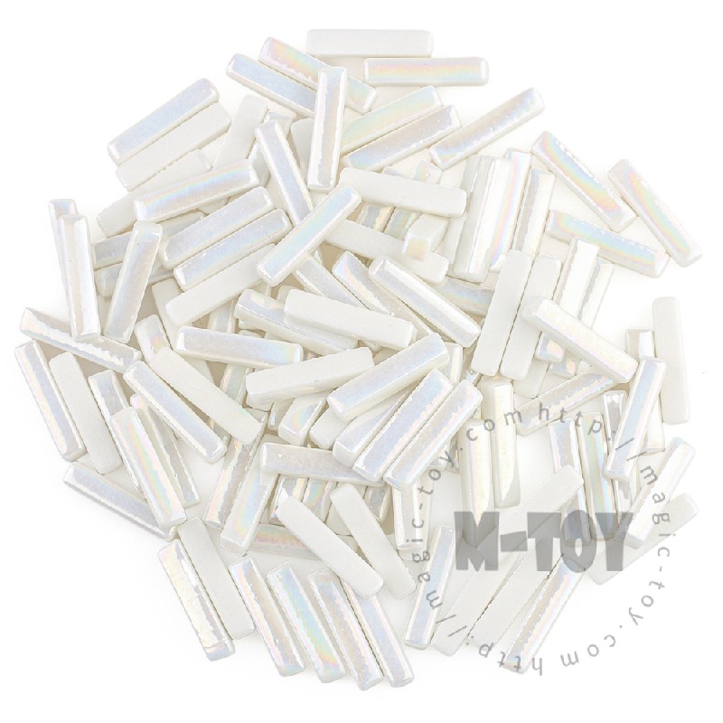 Iridescent White Stick Glass Mosaic 525SBI100