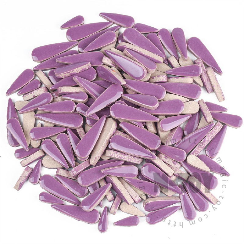 Purple Teardrop Shape Ceramic Mosaic CSDG501-5