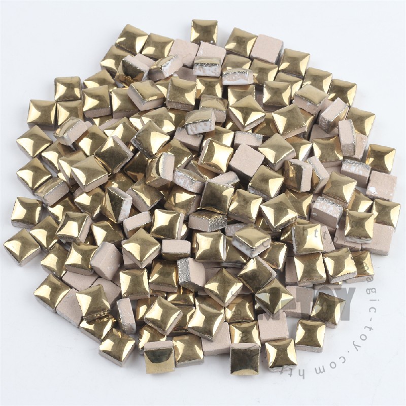 Gold Square Ceramic Mosaic 9.5H01