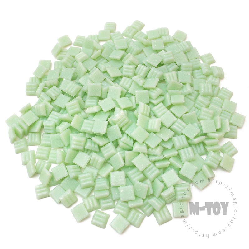 Light Green Square Vitreous Hot-melting Glass Mosaic 10ASM601