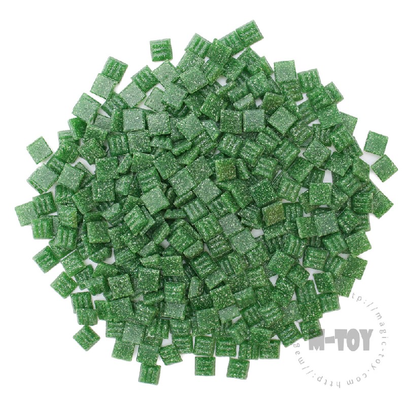 Green Square Vitreous Hot-melting Glass Mosaic 10ASM604