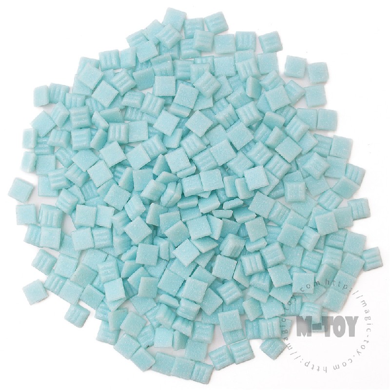 Light Blue Square Vitreous Hot-melting Glass Mosaic 10ASM701