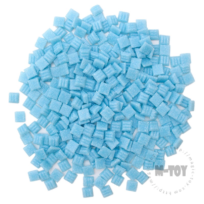 Light Blue Square Vitreous Hot-melting Glass Mosaic 10ASM703