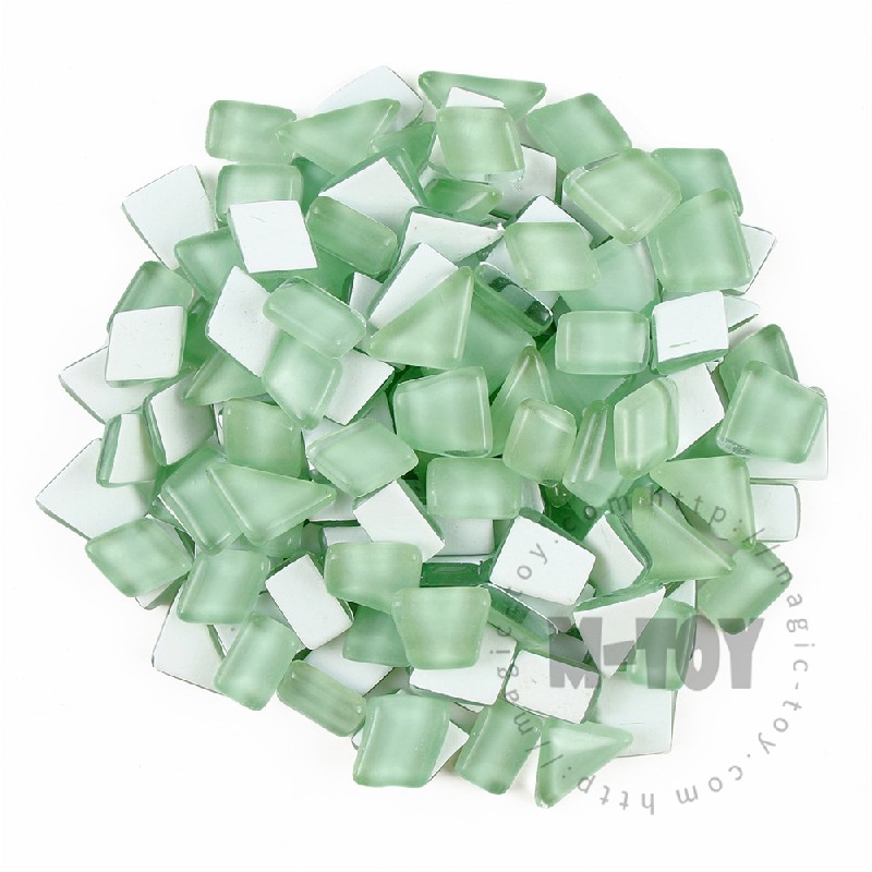 Light Green Irregular Crystal Glass Mosaic IR-CC601