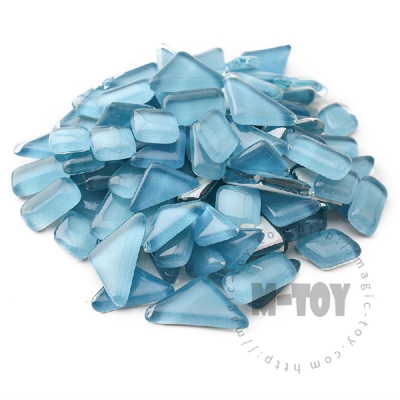 Blue Irregular Crystal Glass Mosaic IR-CC731