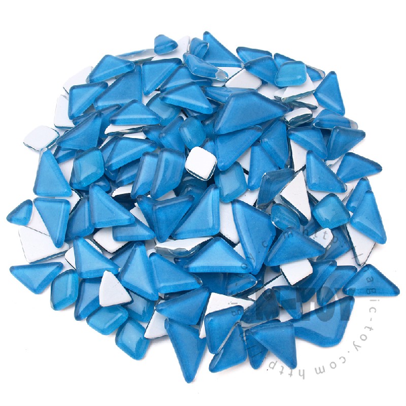 Blue Irregular Crystal Glass Mosaic IR-CC733