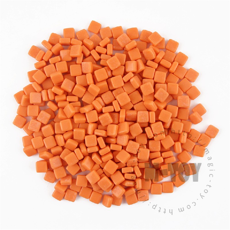 Orange Mini Square Glass Mosaic 8SS18