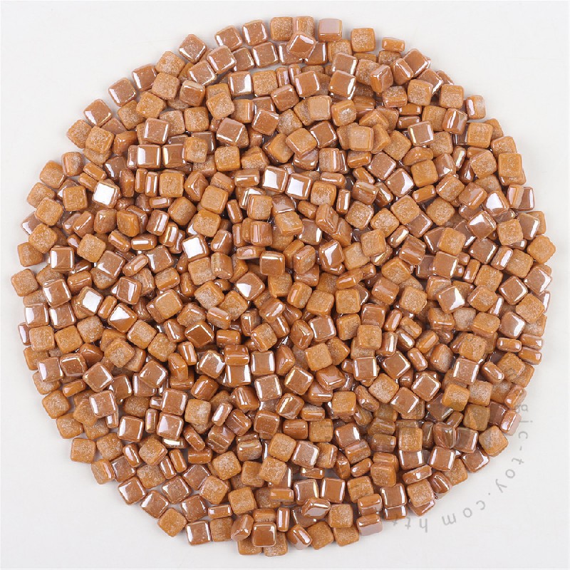 Brown Luster Mini Square Glass Mosaic 8SSL32