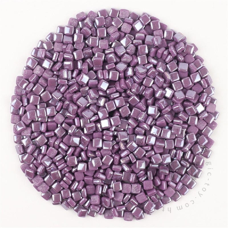 Dark Purple Luster Mini Square Glass Mosaic 8SSL64