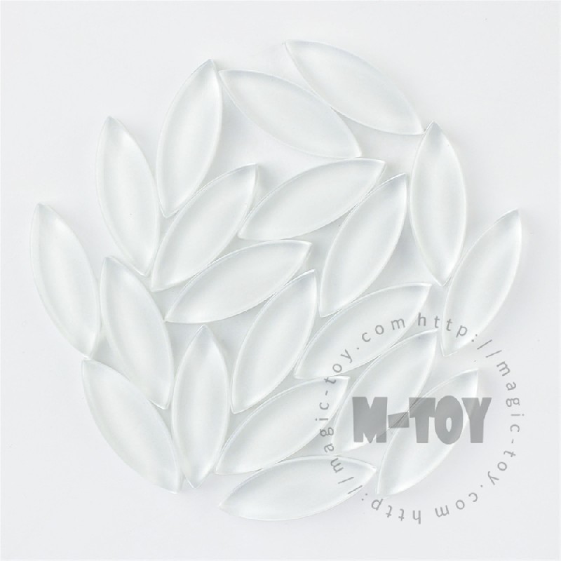 White Leaf-shaped Mandala Glass Mosaic 925TY-CC100